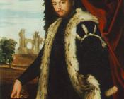保罗委罗内塞 - Portrait of a Young Man Wearing Lynx Fur
